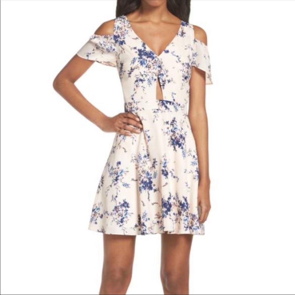 Ali and Jay chasing butterflies dress